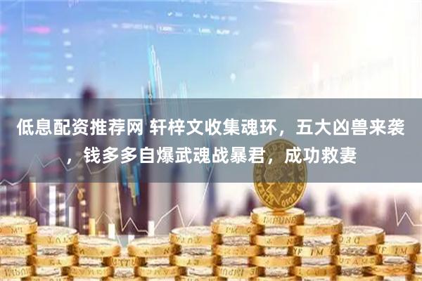 低息配资推荐网 轩梓文收集魂环，五大凶兽来袭，钱多多自爆武魂战暴君，成功救妻
